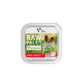 Raw Paleo Mini Adult Beef, cu vită pentru câini (pate), 150 g
