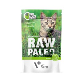 Raw Paleo Sterilised Game, cu mistreț pentru pisici, 100 g