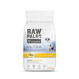 Raw Paleo Ultra Puppy Medium&Large, cu curcan pentru căței, 10 kg