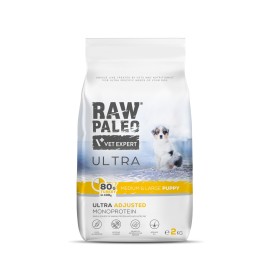 Raw Paleo Ultra Puppy Medium&Large, cu curcan pentru căței, 2 kg