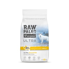 Raw Paleo Ultra Adult Medium&Large, cu curcan pentru câini, 10 kg