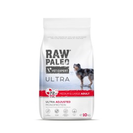 Raw Paleo Ultra Adult Medium&Large, cu vită pentru câini, 10 kg