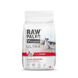 Raw Paleo Ultra Mini Puppy, cu vită pentru căței, 2 kg