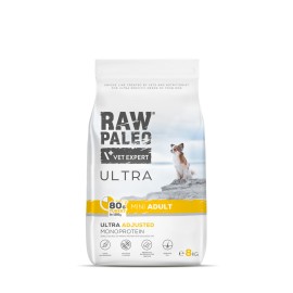 Raw Paleo Ultra Mini Adult, cu curcan pentru câini, 8 kg