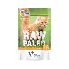 Raw Paleo Adult Turkey, cu curcan pentru pisici, 100 g