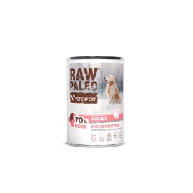 Raw Paleo Adult Pork, cu porc pentru câini, 400 g