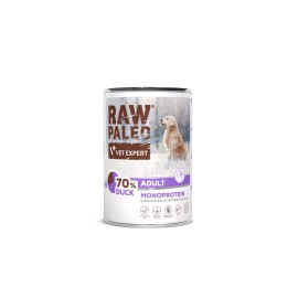 Raw Paleo Adult Duck, cu rață pentru câini, 400 g