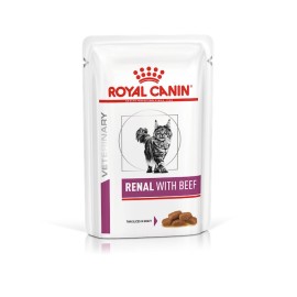 Royal Canin Renal, cu vită în sos pentru pisici, 85 g