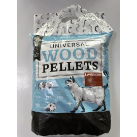 Saba Lavender, așternut din lemn cu aromă de lavandă pentru pisici, 10 L (5,8 kg)