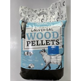 Saba Mint, așternut din lemn cu aromă de mentă pentru pisici, 10 L (5,8 kg)