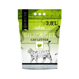 Saba Silica Gel Apple, așternut igienic pentru pisici, 3,8 L