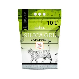 Saba Silica Gel Floral, așternut igienic pentru pisici, 10 L