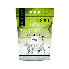 Saba Silica Gel Lavender, așternut igienic pentru pisici, 3,8 L