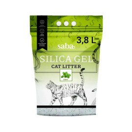 Saba Silica Gel Mint, așternut igienic pentru pisici, 3,8 L