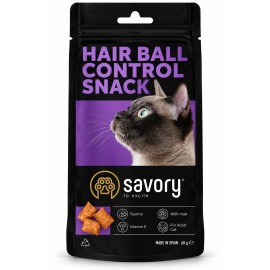 Savory Hair Ball Control Snack, recompense pentru pisici, 60 g
