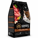 Savory Sensitive Fresh Lamb&Turkey, cu miel și curcan pentru pisici, 2 kg