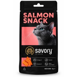 Savory Salmon Snack, recompense cu somon pentru pisici, 60 g