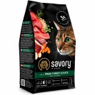 Savory Fresh Turkey&Duck, cu curcan și rață pentru pisici, 2 kg