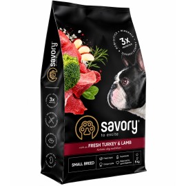 Savory Fresh Turkey&Lamb, cu curcan și miel pentru câini, 8 kg