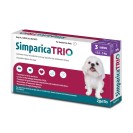 Simparica Trio, pentru câini 2,5-5 kg (1 tabletă)