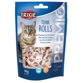 Trixie Tuna Rolls, recompense cu ton și pui pentru pisici, 50 g