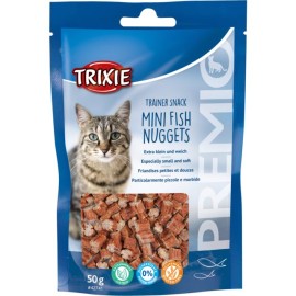 Trixie Mini Fish Nuggets, recompense cu ton, pui și iarba-pisicii, 50 g
