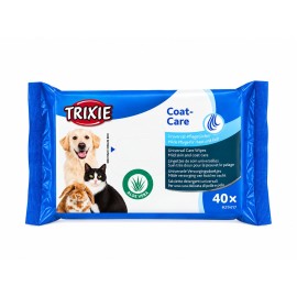 Trixie Coat-Care, șervețele umede pentru igiena blănii la animale, 40 bucăți 