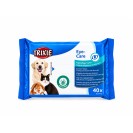 Trixie Eye-Care, șervețele umede pentru igiena ochilor la animale, 40 bucăți 