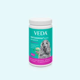 Фитомины Форте для шерсти, fitomine pentru blană la câini, 100 g (200 pastile)
