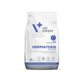 Vet Expert Dermatosis Cat Duck, dietă veterinară pentru pisici, 2 kg