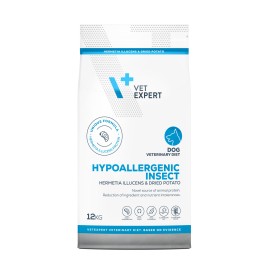 Vet Expert Hypoallergenic Dog Insect, dietă veterinară pentru câini, 12 kg