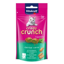 Vitakraft Crispy Crunch Dental Care, cu mentă, recompense pentru pisici, 60 g