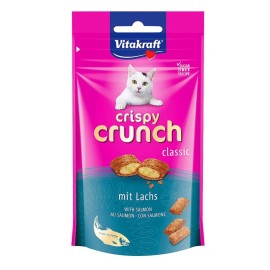 Vitakraft Crispy Crunch, cu somon, recompense pentru pisici, 60 g