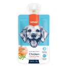 Wanpy Chicken Carrot&Pea, cu pui, morcovi și mazăre pentru câini, 90 g