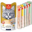 Wanpy Creamy Treat Assorted, recompense asortate pentru pisici, 350 g (25 bucăți)