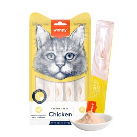 Wanpy Creamy Treat Chicken, cu pui pentru pisici, 14 g (1 bucată)