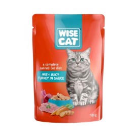 Wise Cat, cu curcan pentru pisici, 100 g