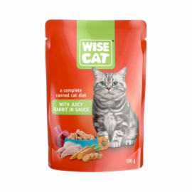 Wise Cat, cu iepure pentru pisici, 100 g