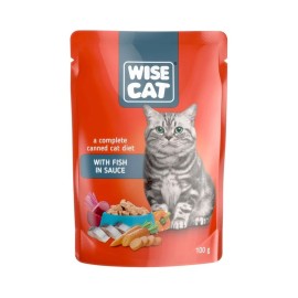 Wise Cat, cu pește pentru pisici, 100 g