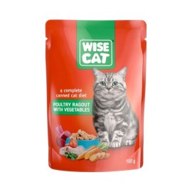 Wise Cat, cu pui și legume pentru pisici, 100 g