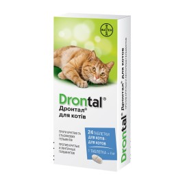 Drontal pentru pisici la 4 kg (1 pastilă)