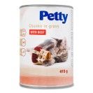 Petty, hrană umedă pentru pisici cu carne de vită, 415 g