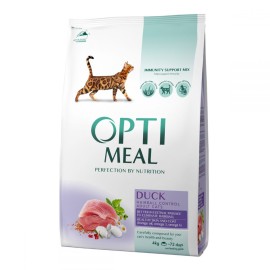 Optimeal Hairball, cu rață pentru pisici, 1 kg (la cântar) 