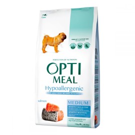 Optimeal Hypoallergenic, cu somon pentru câini, 12 kg
