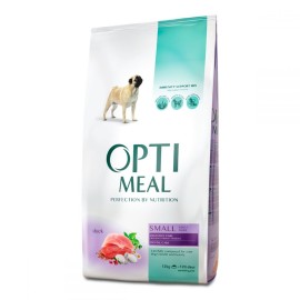Optimeal Adult Small Breeds, cu rață pentru câini, 1 kg (la cântar) 