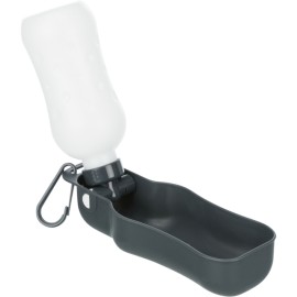 Trixie Sticlă cu farfurie pentru călătorii, plastic, 500 ml