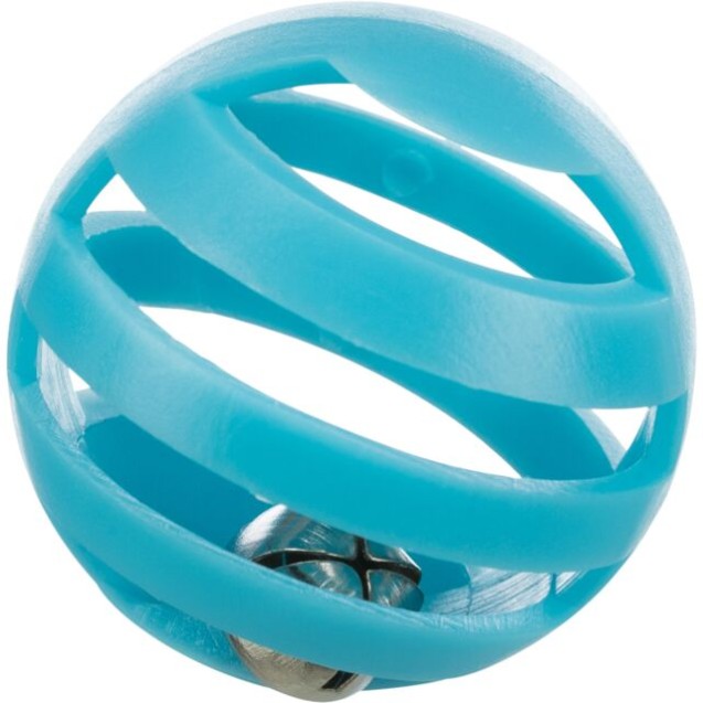 Trixie minge din plastic cu clopoțel, D 4 cm