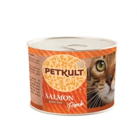 Petkult Salmon, cu somon pentru pisici, 185 g