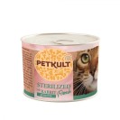 Petkult Sterilized with Rabbit, cu iepure pentru pisici, 185 g