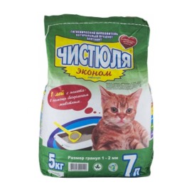 Чистюля Эконом 1-2 mm bentonită cu aromă de lavandă (5 kg)